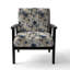 Chaise d'appoint florale Cobalt-6885486