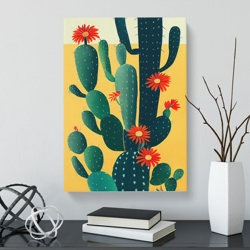 CAN-V0523-342X Cactus Cacti Vol.2 - Wrapped Canvas Print, 50cm H x 35cm W x 3cm D