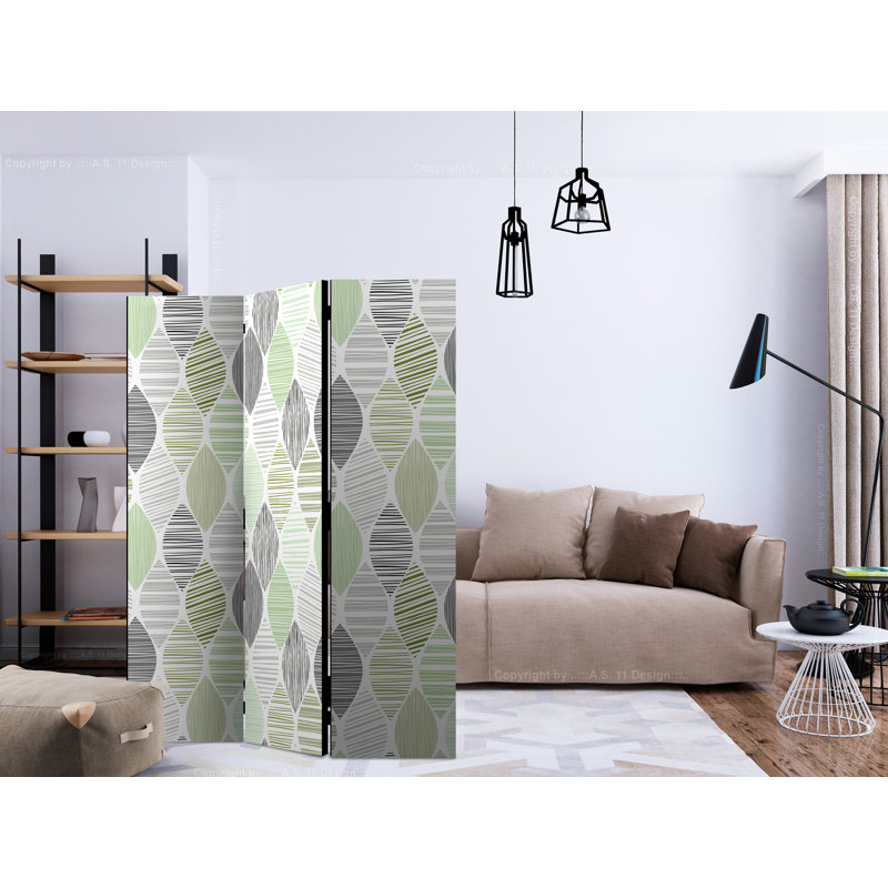 135cm W x 172cm H 3 - Panel Solid Wood Folding Room Divider