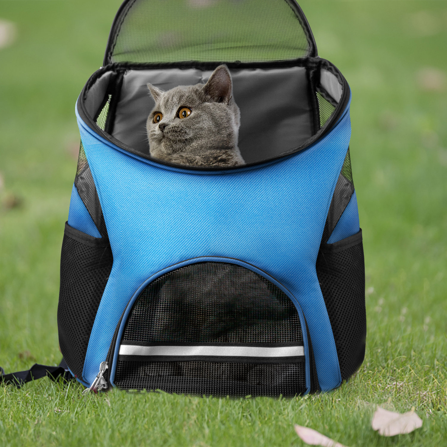 Cat Backpack, Expandable Breathable Airline Approved Pet Carrier