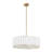 24" 5-Light Pleated Drum Chandelier-1404054216