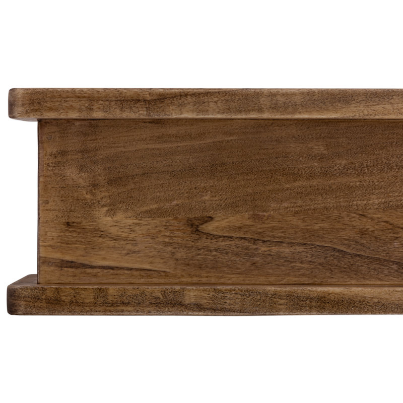 Hand Carved Wood Mantel, Oak, 72" L