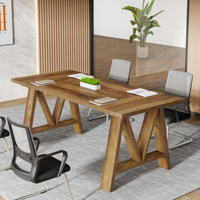 5.3ft Rectangular Conference Meeting Table For 4-6 People