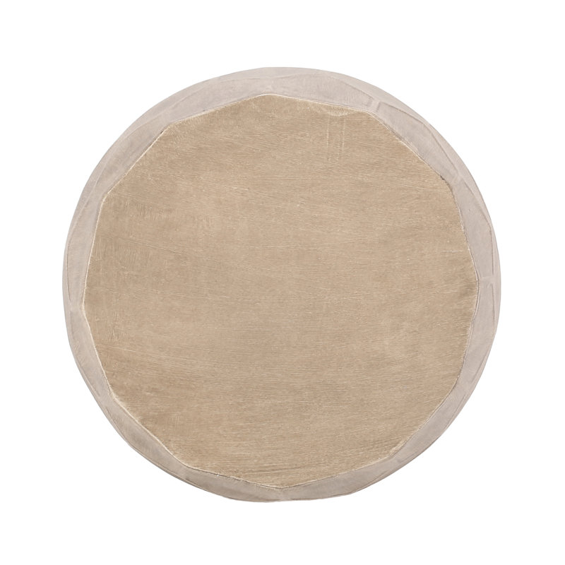 Table d'appoint d'extérieur en béton léger (seulement la table incluse)