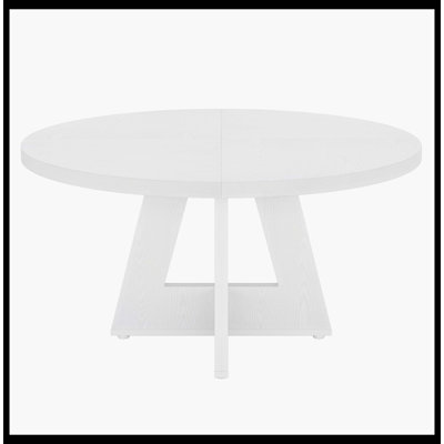 Table de salle à manger ronde pour table de cuisine en bois de 4 po et 47 po
