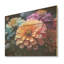 Zinnias illuminé au clair de lune - panneau de bois Zinnias, art mural sur bois de pin naturel-101408866