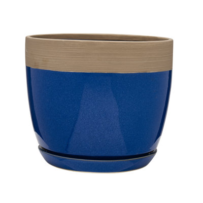 Ana Ceramic Pot Planter With Saucer