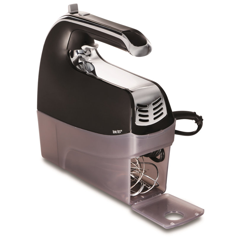 Hamilton Beach® 6 Speed Performance Hand Mixer with Snap-On Case, Black