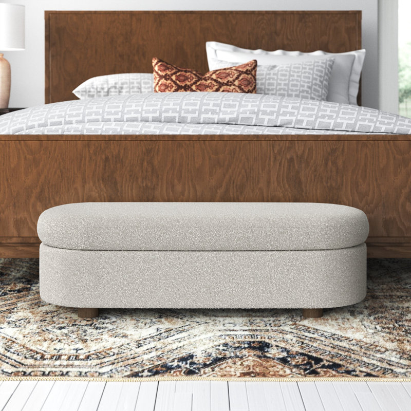 Rihan Upholstered Flip Top Storage Bench