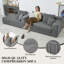 106" Sleeper Sofa,  2 In 1 Pull Out Couch Bed  ,Convertible Sofa Bed-  L-Shaped Sectional Couch For Living Room-1509486041