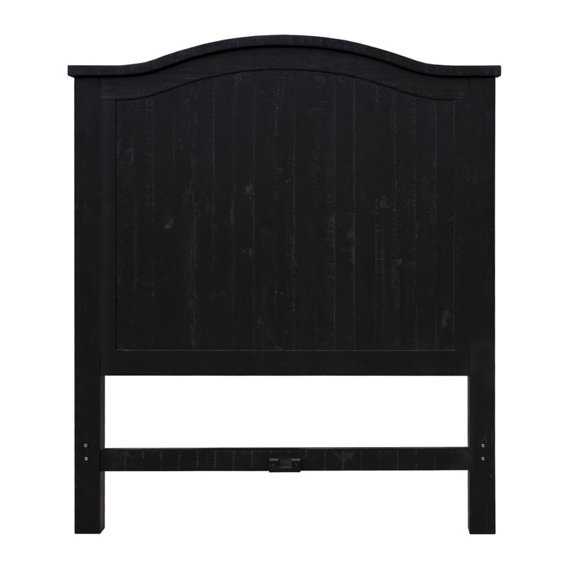 Epes Solid Wood Headboard, King, Black