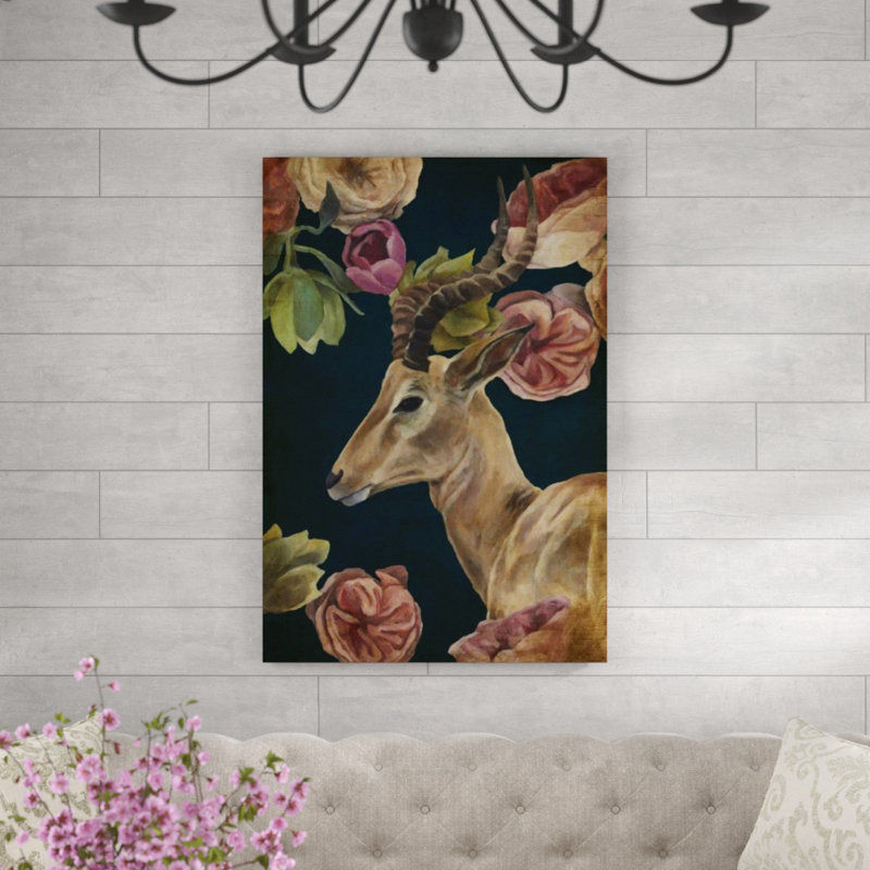 «Wild Bouquet X» par Sarah Atkinson - Impression sur toile, H 79 po x l 54 po x P 1,5 po, Extérieur