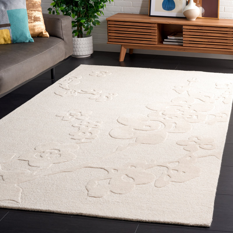 Ebony 504 Area Rug In Ivory, Rectangle 5' x 8'
