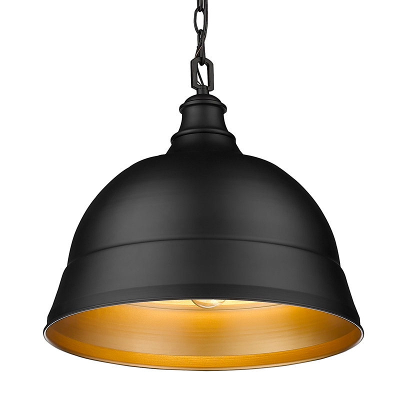 Sefrou 2 - Light Matte Black Shaded Pendant