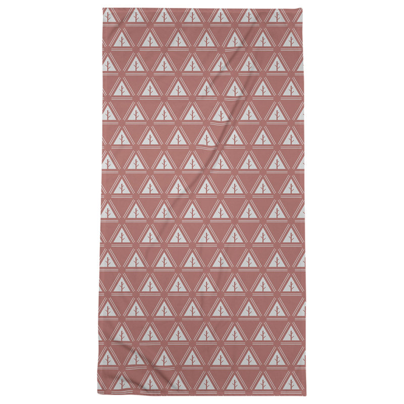 Barbra Bath Towel, Red/Pearl River Gray