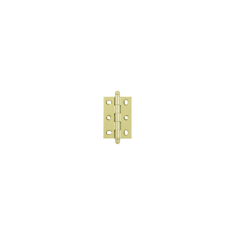 2.5'' x 1.75'' Butt Bearing Hinge, Unlacruered Brass