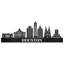 Décoration murale en bois Houston City Skyline-1073179234-1073179247