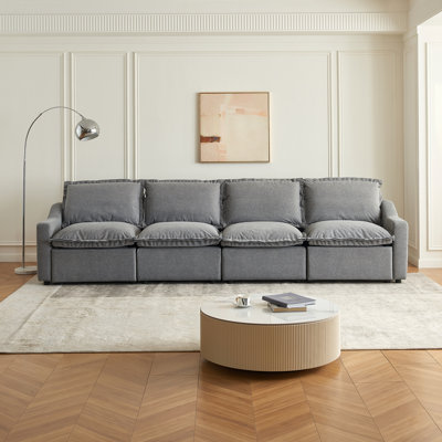 Canapé modulaire inclinable électrique en tissu, canapé Zero Gravity avec ports de charge USB et accoudoirs inclinés