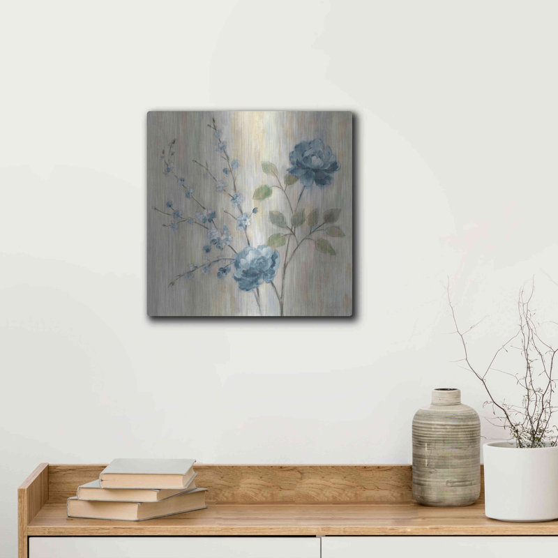 «Contemporary Chinoiserie Blue» par Silvia Vassileva, H 12 po x l 12 po