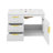 30" Wall-Mounted Bathroom Vanity with Storage Cabinet-123512870