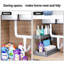 Rangement coulissant sous évier à 2 niveaux avec rangement et rangement sous le comptoir avec tiroir pour armoire de cuisine et de salle de bain