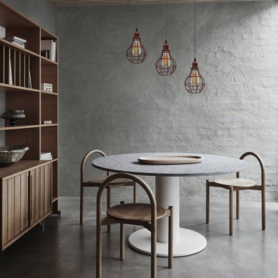 Neiges 3 - Light Rustic Red Kitchen Island Pendant