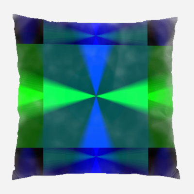 Abstract Microsuede Reversible Throw Pillow
