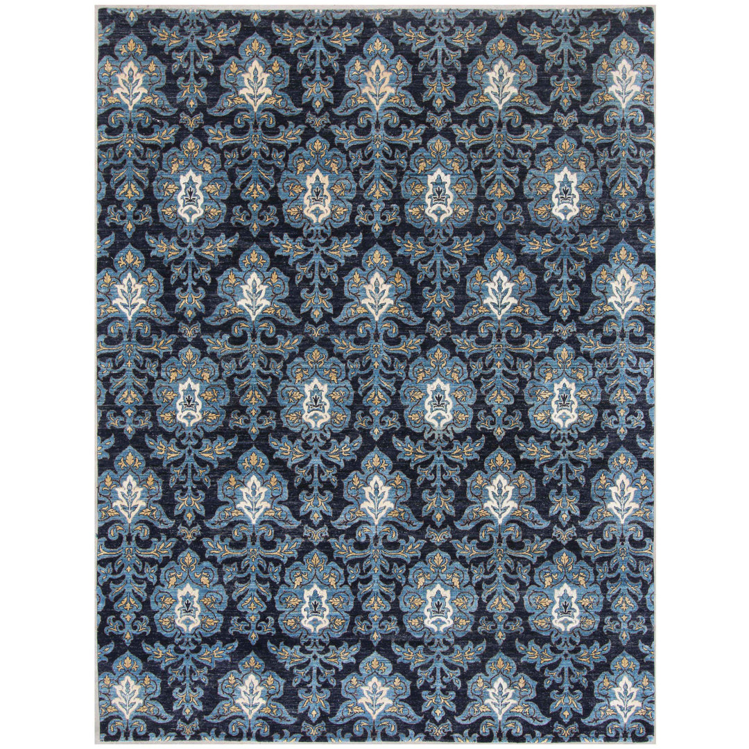 Geometric Hand Knotted 273cm X 361cm Area Rug