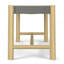 Dahlia - banc d'intérieur extérieur - gris