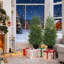 Ensemble de sapin de Noël artificiel 2,4 pi avec 133 pointes moulées et base en pot Norfolk