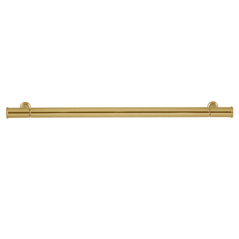 Fremont 8-9/11" Center to Center Satin Brass Bar Drawer Pull, Satin Brass, 8.82"