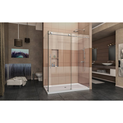 Enigma-X 60.38" x 76" Frameless Shower Enclosure