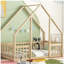Lit en bois en forme de maison avec rampe, main courante-2120392564-2120392567