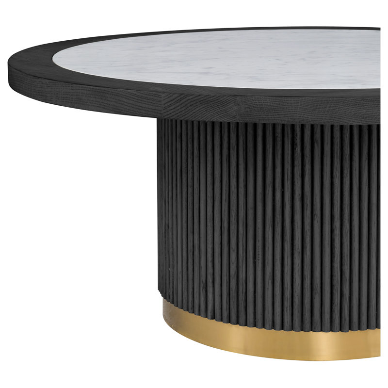 Grande table basse ronde, H 18,5 po x L 44 po x l 44 po