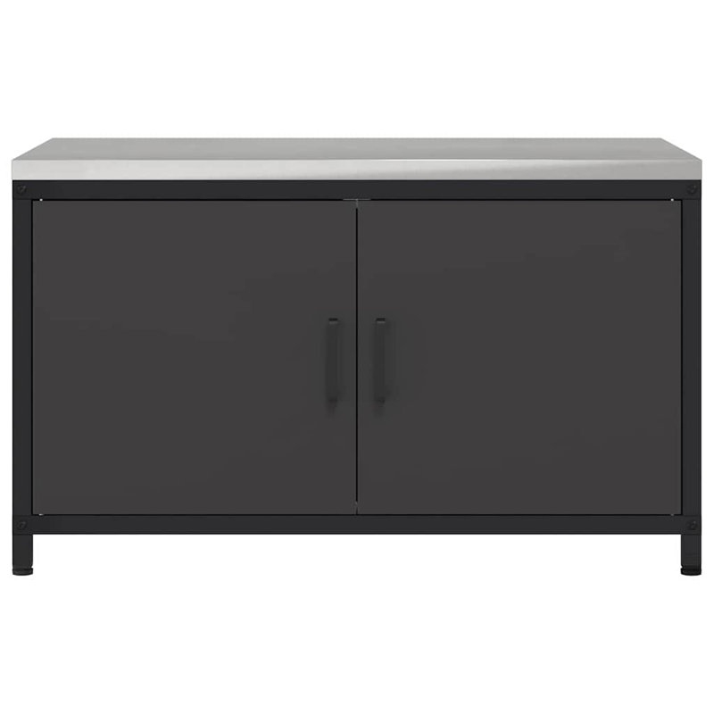 Storage Kitchen Cabinet Set, Black