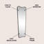 Grand miroir de plancher pleine longueur l 10 po x H 59 po Alfie-719176044-719176034-725614438