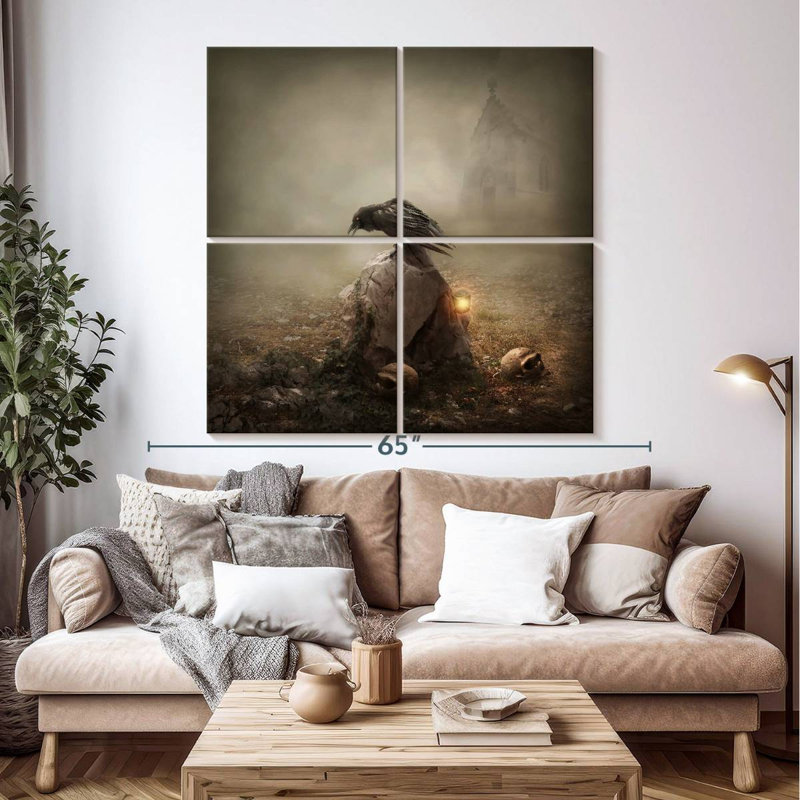 Gothic Crow, 50" H x 50" W