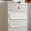 Commode d'appoint simple en bois blanc
