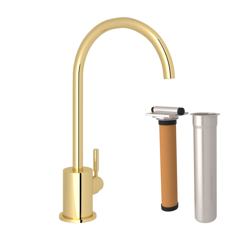 Lux Filter Kitchen Faucet Kit, Unlacquered Brass