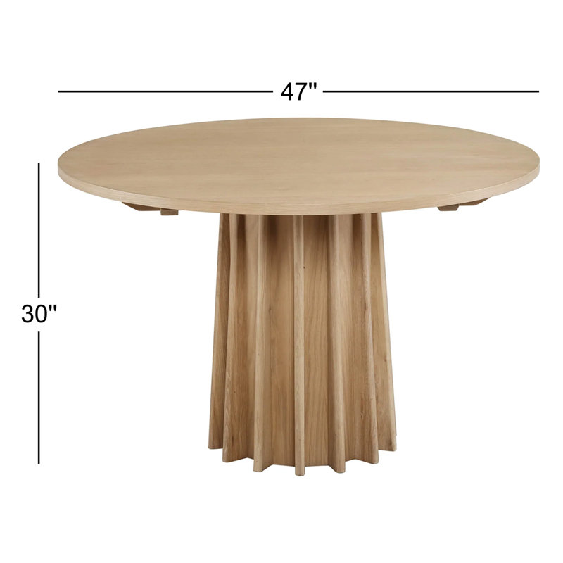 Table de salle à manger à piédestal Glenroy