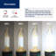 Lustre à DEL à intensité variable B11, ampoules Edison, équivalent à 60 W, lumière du jour 5000K, culot E26, ampoules transparentes-109701345