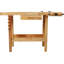 Établi en bois de 48 po, banc de travail du bois robuste avec poignée réglable, table de travail du bois avec capacité de charge de 330 lb avec rangement pour garage, atelier, rangement à la maison