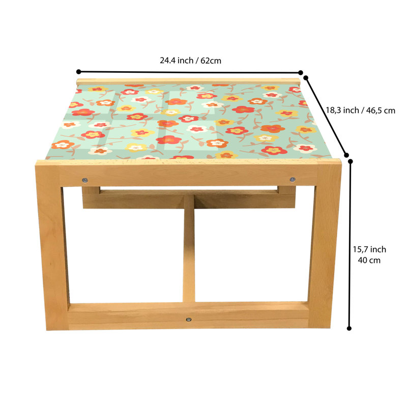 Jamonica Sled Coffee Table, 40cm H x 46.5cm W x 62cm D