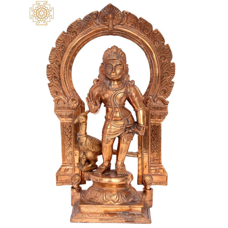 Figurine Balh Murugan (Karttikeya) Madhuchista Vidhana