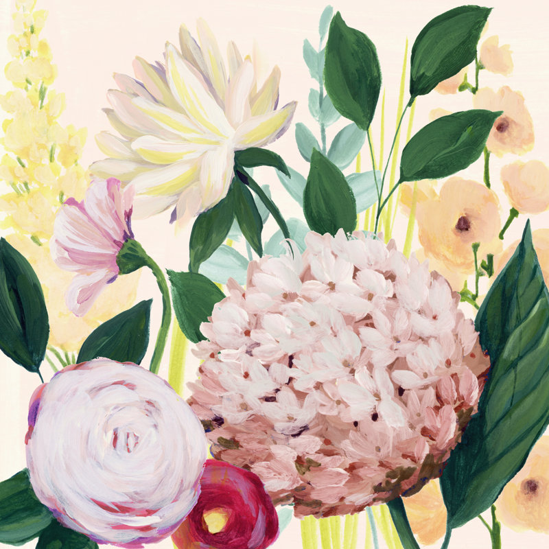Mother's Day Blooms II by Grace Popp - Wrapped Canvas Painting, 30cm H x 30cm W x 3.8cm D