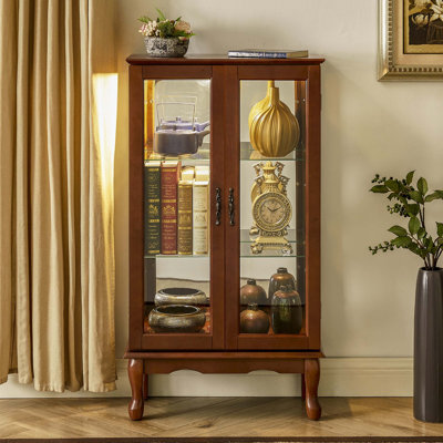 Armoire lumineuse avec tablettes réglables Curio Cabinet