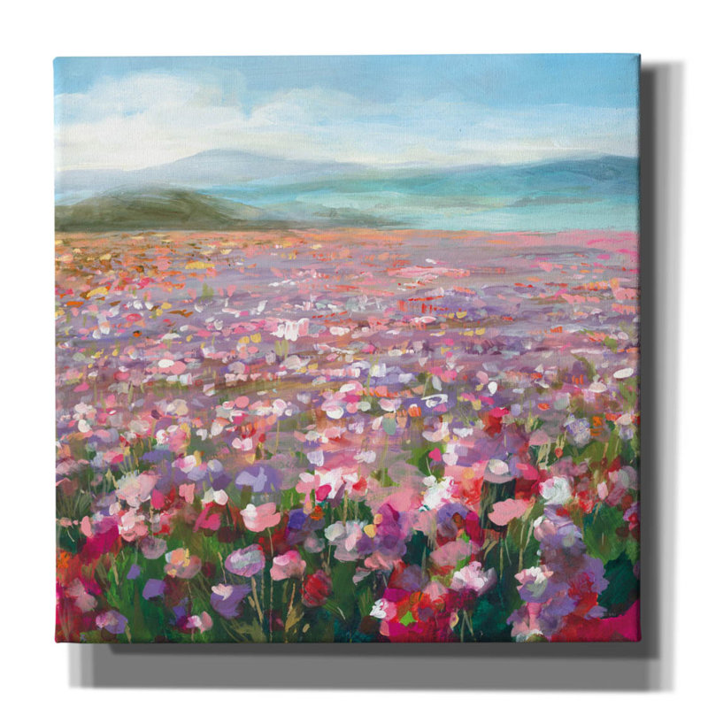 «Headland Wildflowers» par Danhui Nai, art mural sur toile, H 12 po x l 12 po