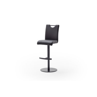 Alesi Swivel Upholstered Adjustable Height Counter Stool with Metal Frame
