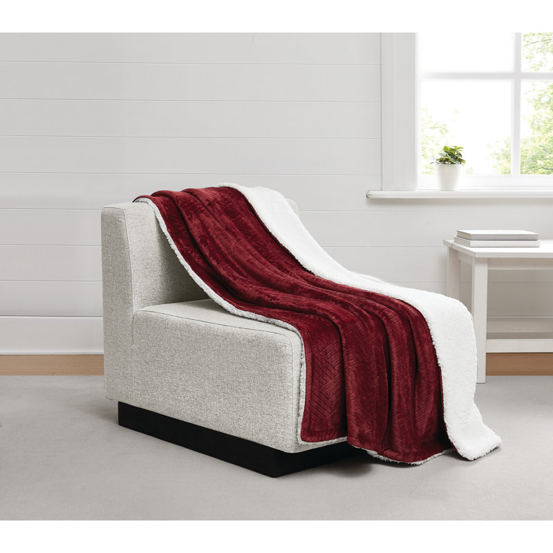 Couverture en fausse fourrure véritablement douce, Simple extra long, Cabernet