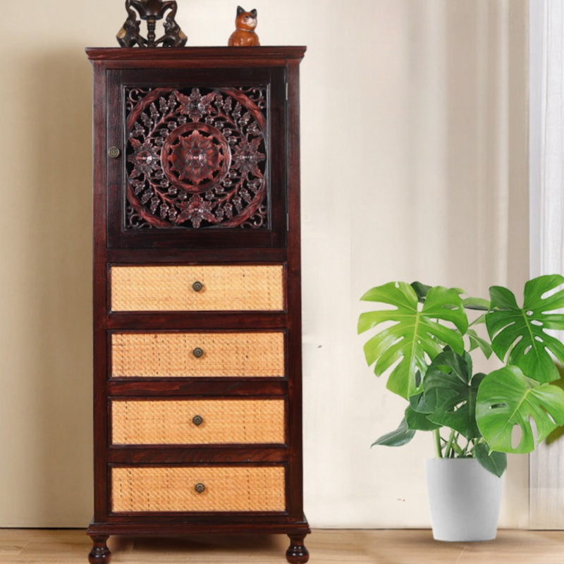 Solid Wood Accent Cabinet